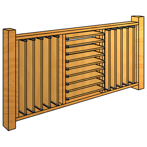 Louvre Kit Direct best for privacy deck railing
