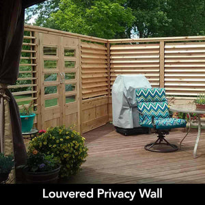 Louvered Privacy Wall